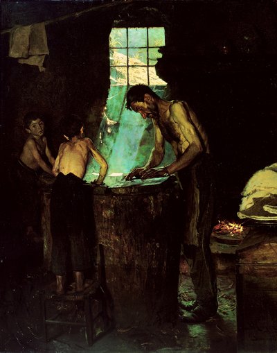 Cappellai di villaggio italiani da Peder Severin Krøyer